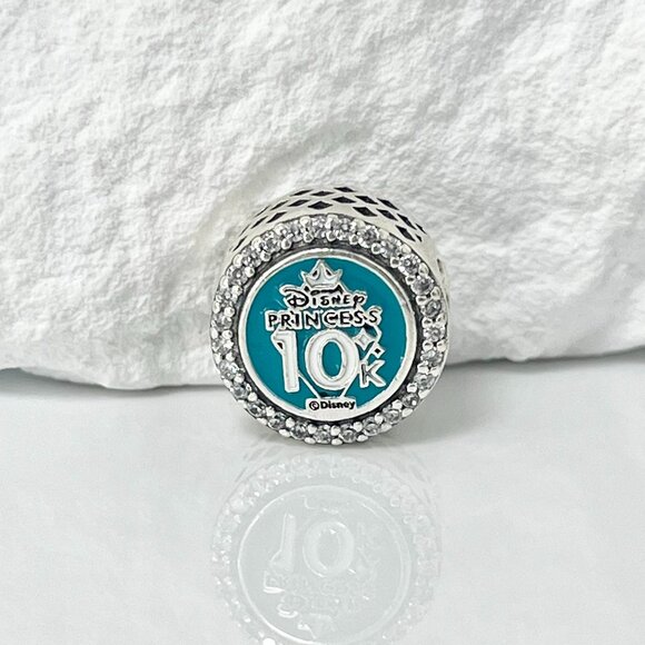 Pandora Tiana Run 10K Bead Charm S925 Silver Charm - Picture 2 of 3